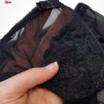 ست شورت و سوتین زنانه مدل پوش آپ بدون فنر گیپوری کد 4468 رنگ مشکی