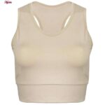نیم تنه ورزشی زنانه ماییلدا مدل بدون فنر کد 4456 رنگ کرم