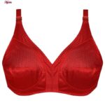 سوتین زنانه پانیذ مدل بدون فنر کد 77355 رنگ قرمز