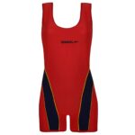 مایو زنانه ماییلدا مدل پادار بدون پد کد 4408 رنگ قرمز