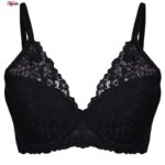 ست شورت و سوتین زنانه برتا مدل فنردار گیپوری کد 4453-6030 رنگ مشکی