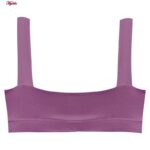 نیم تنه ورزشی زنانه مدل پد دار بدون فنر کد 4519-330P رنگ بنفش