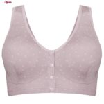 سوتین شیردهی ماییلدا مدل پددار بدون فنر دکمه ای کد 4476 رنگ کالباسی