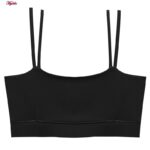 نیم تنه ورزشی زنانه مدل پد دار بدون فنر کد 4521-290P رنگ مشکی