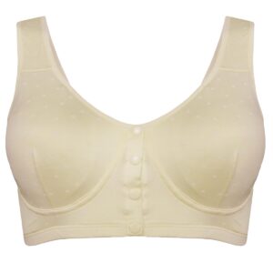 سوتین شیردهی ماییلدا مدل پددار بدون فنر دکمه ای کد 4476 رنگ کرم