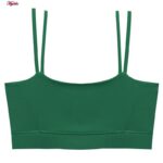 نیم تنه ورزشی زنانه مدل پد دار بدون فنر کد 4521-290P رنگ سبز