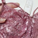 سوتین زنانه ایزابلا مدل پولکی هارنس فنردار کد 4459-01 رنگ کالباسی