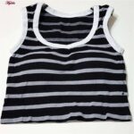 نیم تنه ورزشی زنانه ماییلدا مدل پددار بدون فنر کد 4481 رنگ مشکی