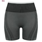 ست نیم تنه و شلوارک ورزشی زنانه ماییلدا مدل بدون فنر پددار کد 4486 رنگ خاکستری تیره