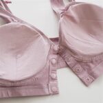 سوتین شیردهی ماییلدا مدل پددار بدون فنر دکمه ای کد 4476 رنگ کالباسی