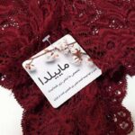 شورت زنانه ماییلدا مدل گیپوری کد 4463 رنگ زرشکی