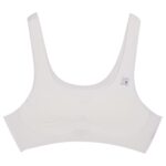 نیم تنه دخترانه مدل پددار کد 4553 رنگ سفید