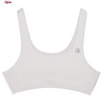 نیم تنه دخترانه مدل پددار کد 4553 رنگ سفید