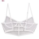 ست شورت و سوتین زنانه میسا مدل فنردار گیپوری کد 4451-8038 رنگ سفید