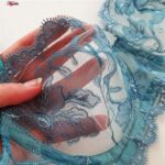 ست شورت و سوتین زنانه جینا مدل گیپوری کد 4331-1006 رنگ آبی