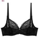 سوتین زنانه مدل فنردار گیپوری کد 4493 رنگ مشکی