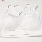 نیم تنه ورزشی زنانه ماییلدا مدل پددار بدون فنر کد 4483 رنگ سفید