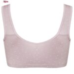 سوتین شیردهی ماییلدا مدل پددار بدون فنر دکمه ای کد 4476 رنگ کالباسی