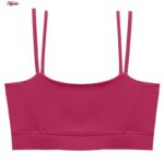 نیم تنه ورزشی زنانه مدل پد دار بدون فنر کد 4521-290P رنگ سرخابی