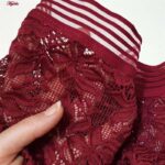 شورت زنانه ماییلدا مدل گیپوری کد 4463 رنگ زرشکی