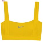 نیم تنه ورزشی زنانه مدل پد دار بدون فنر کد 4519-330P رنگ زرد