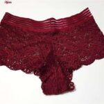 شورت زنانه ماییلدا مدل گیپوری کد 4463 رنگ زرشکی