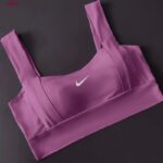 نیم تنه ورزشی زنانه مدل پد دار بدون فنر کد 4519-330P رنگ بنفش