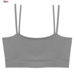 نیم تنه ورزشی زنانه مدل پد دار بدون فنر کد 4521-290P رنگ طوسی