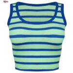 نیم تنه ورزشی زنانه ماییلدا مدل پددار بدون فنر کد 4481 رنگ سبز روشن