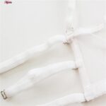 ست شورت و سوتین زنانه میسا مدل فنردار گیپوری کد 4451-8038 رنگ سفید