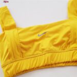 نیم تنه ورزشی زنانه مدل پد دار بدون فنر کد 4519-330P رنگ زرد