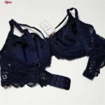 سوتین زنانه ایزابلا مدل پولکی هارنس فنردار کد 4459-04 رنگ سرمه ای