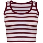 کراپ‌تاپ زنانه ماییلدا مدل 4481-my رنگ زرشکی