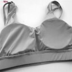 نیم تنه ورزشی زنانه مدل پد دار بدون فنر کد 4521-290P رنگ طوسی