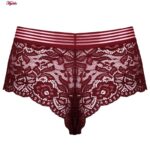 شورت زنانه ماییلدا مدل گیپوری کد 4463 رنگ زرشکی