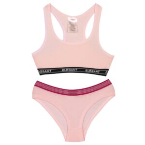 ست شورت و نیم تنه دخترانه مدل 4489 رنگ صورتی