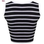 نیم تنه ورزشی زنانه ماییلدا مدل پددار بدون فنر کد 4481 رنگ مشکی