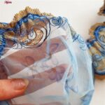 ست شورت و سوتین زنانه پدلی مدل فنردار گیپوری کد 4454-1075 رنگ آبی آسمانی