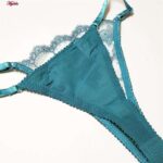 ست شورت و سوتین زنانه جینا مدل گیپوری کد 4331-1006 رنگ آبی