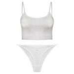 ست شورت و نیم تنه زنانه مدل 4526 رنگ سفید