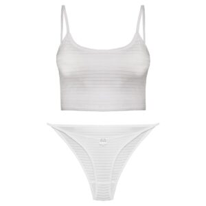 ست شورت و نیم تنه زنانه مدل 4526 رنگ سفید