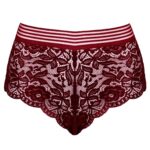 شورت زنانه ماییلدا مدل گیپوری کد 4463 رنگ زرشکی