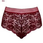 شورت زنانه ماییلدا مدل گیپوری کد 4463 رنگ زرشکی