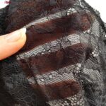 سوتین زنانه مدل فنردار گیپوری کد 4493 رنگ مشکی