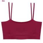 نیم تنه ورزشی زنانه مدل پد دار بدون فنر کد 4521-290P رنگ قرمز