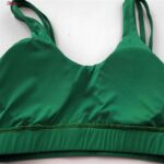 نیم تنه ورزشی زنانه مدل پد دار بدون فنر کد 4521-290P رنگ سبز