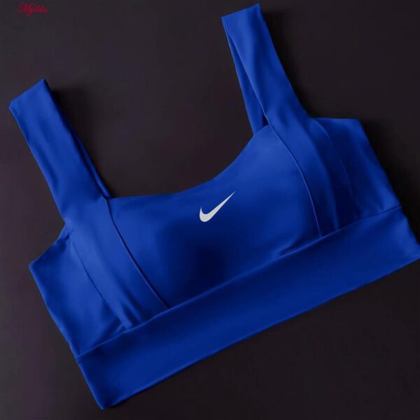 نیم تنه ورزشی زنانه مدل پد دار بدون فنر کد 4519-330P رنگ آبی