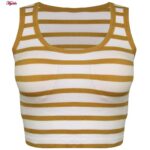 کراپ‌تاپ زنانه ماییلدا مدل 4481-my رنگ خردلی