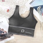 نیم تنه ورزشی زنانه مدل بدون فنر پددار کد 4562 رنگ خاکستری تیره