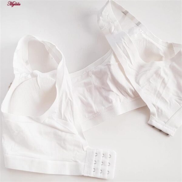 سوتین دخترانه ماییلدا مدل بدون فنر پددار کد 4571-MY رنگ آبی